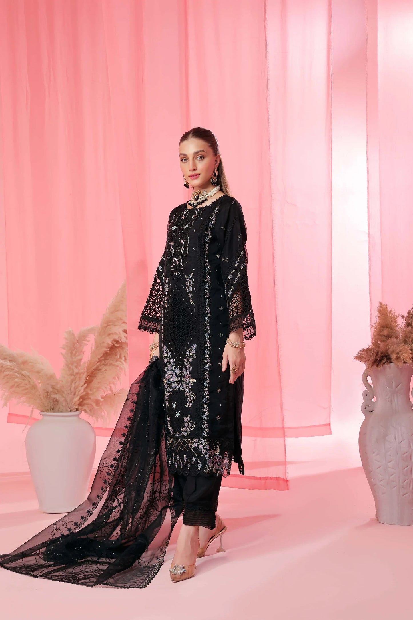 Noori By Guzel Embroidered Organza Stitched 3pcs