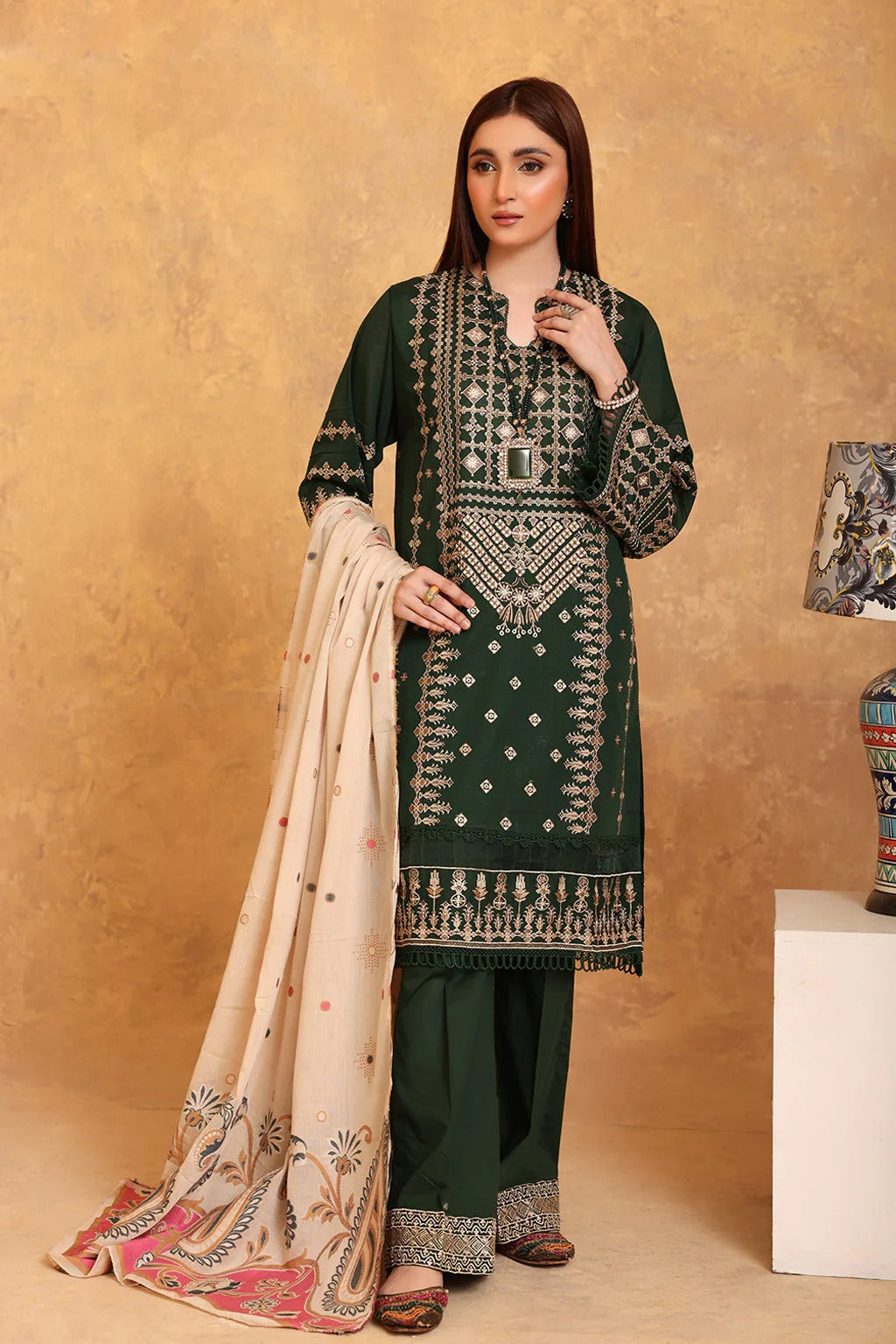 Amrish by Johra Embroidered Jecquard Bana Dora Lawn Unstitched 3Pcs