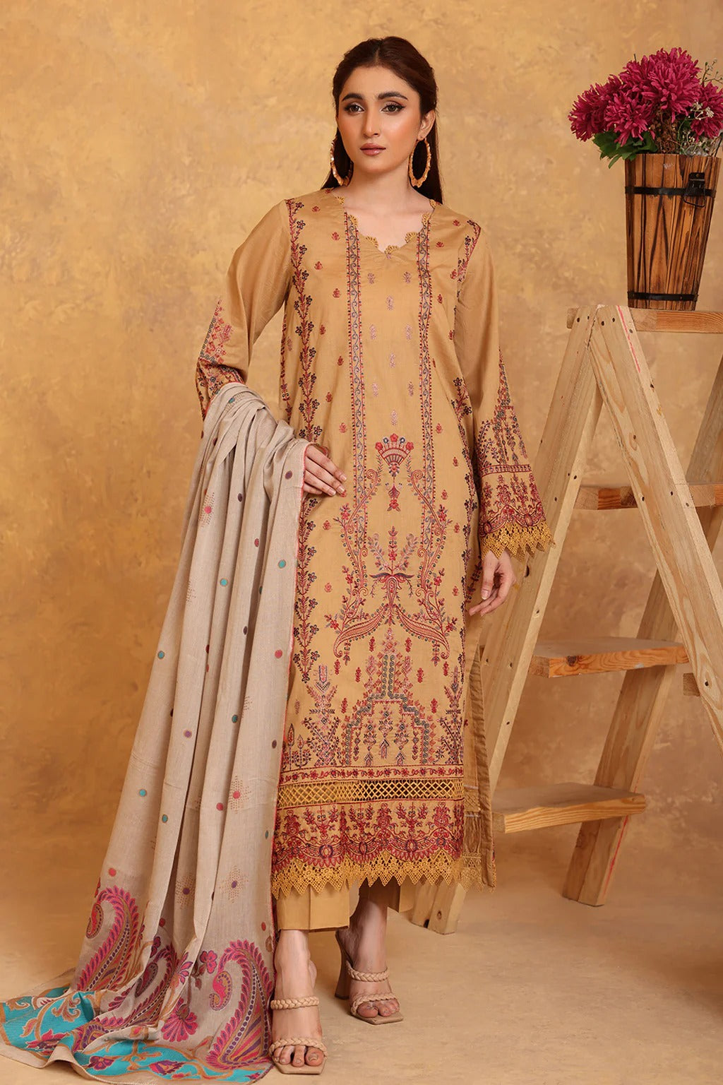 Amrish by Johra Embroidered Jecquard Bana Dora Lawn Unstitched 3Pcs