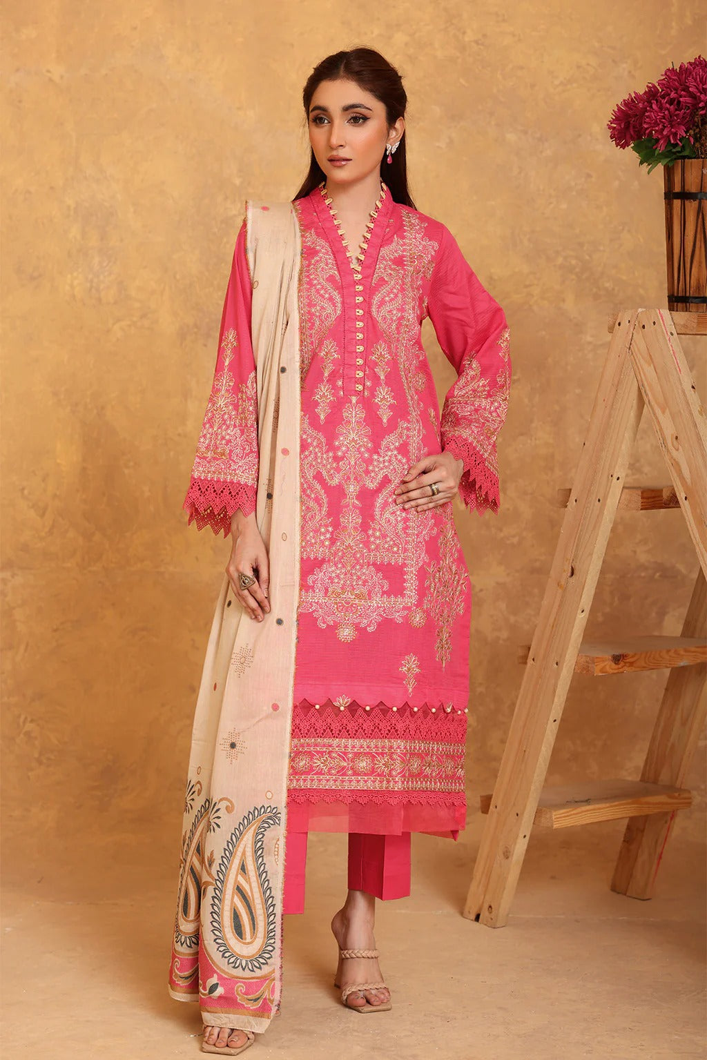 Amrish by Johra Embroidered Jecquard Bana Dora Lawn Unstitched 3Pcs