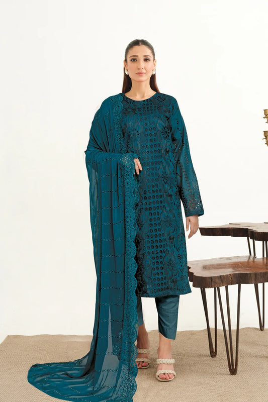 Yasheem by Johra Chikankari Lawn Unstitched 3Pcs