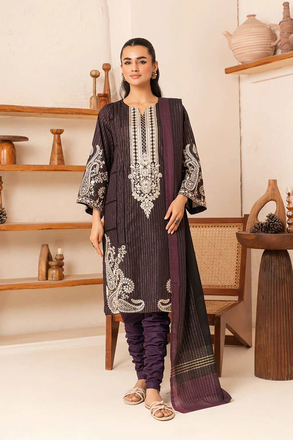 Rizil by Johra Embroidered Fancy Lawn Unstitched 3Pcs
