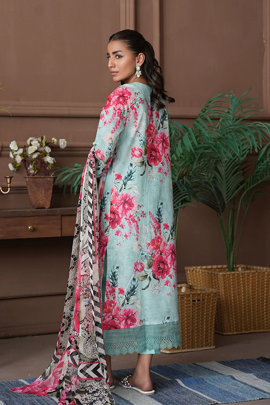 Shahzeen By Johra Embroidered Chikankari Printed Lawn Unstitched 3Pcs