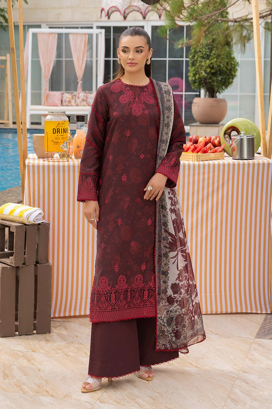 Mojito by Saad Sheikh Embroidered with Boring and Printed Lawn Unstitched 3Pcs
