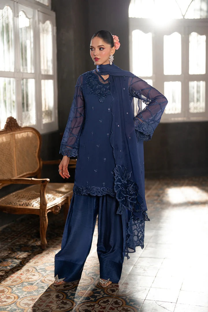 Azure Ensembles Festive Chiffon Unstitched 3Pcs