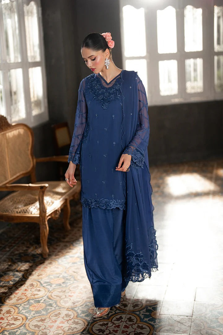 Azure Ensembles Festive Chiffon Unstitched 3Pcs