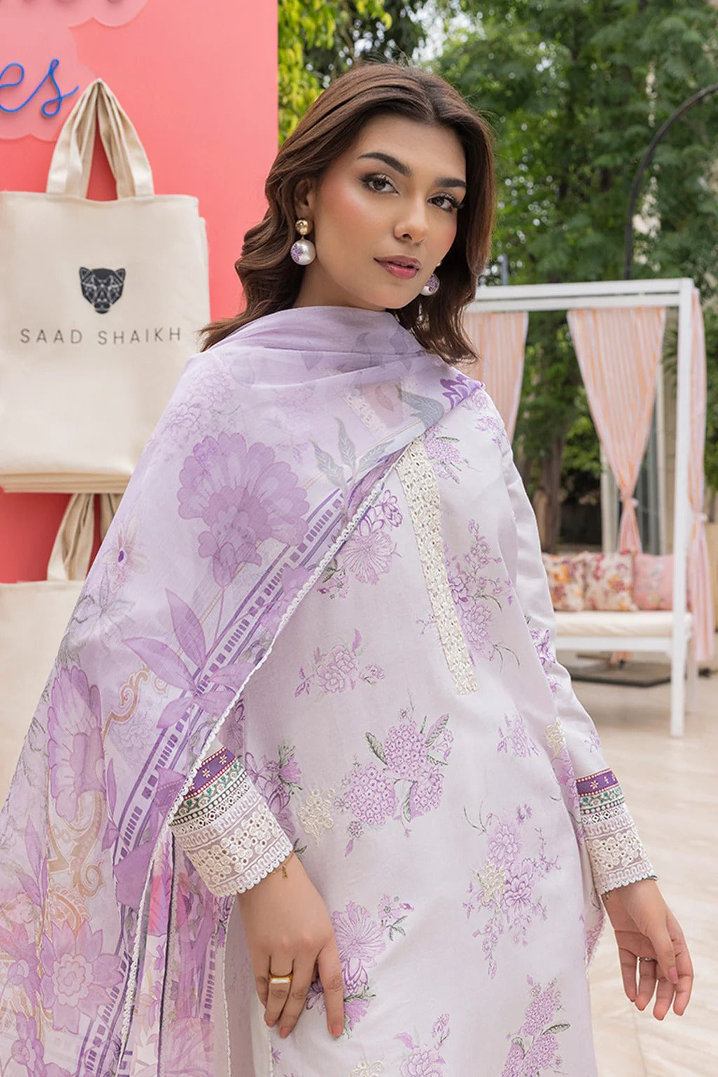 Mojito by Saad Sheikh Embroidered with Boring and Printed Lawn Unstitched 3Pcs