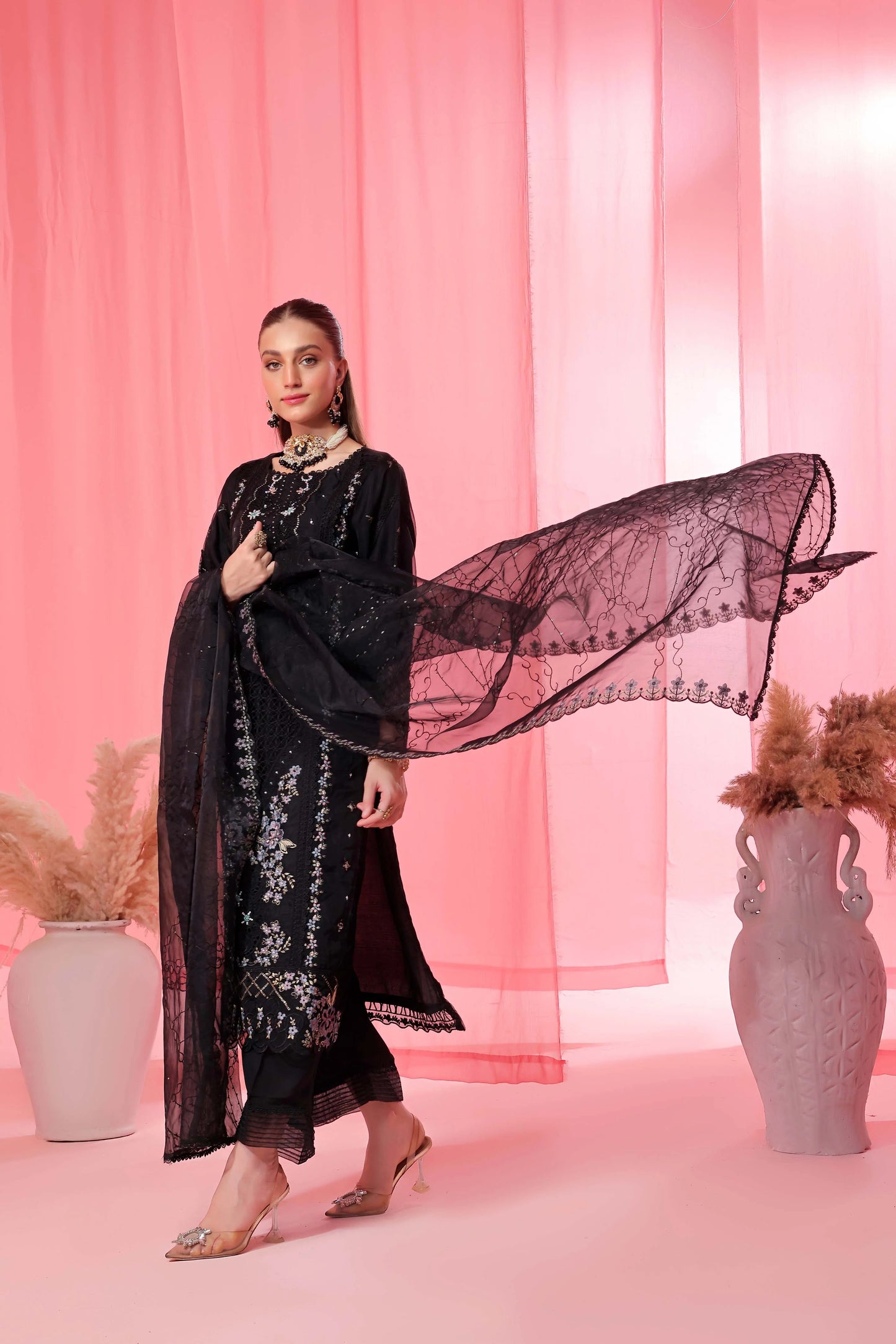 Noori By Guzel Embroidered Organza Stitched 3pcs