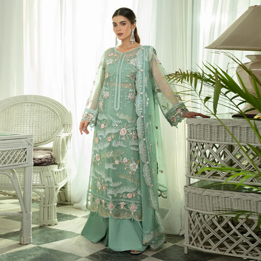 Mahroosh by Zebtan Embroidered Organza Unstitched 3Pcs