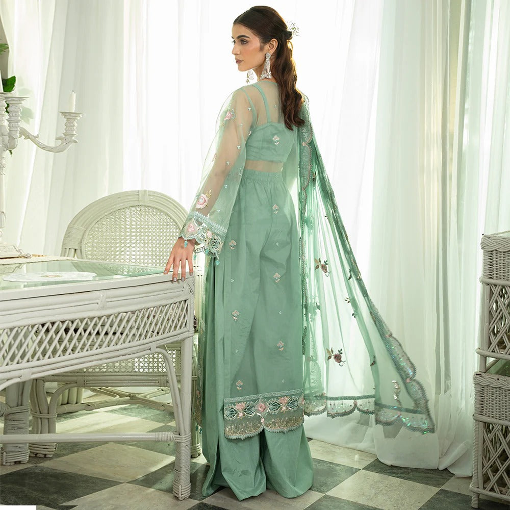 Mahroosh by Zebtan Embroidered Organza Unstitched 3Pcs