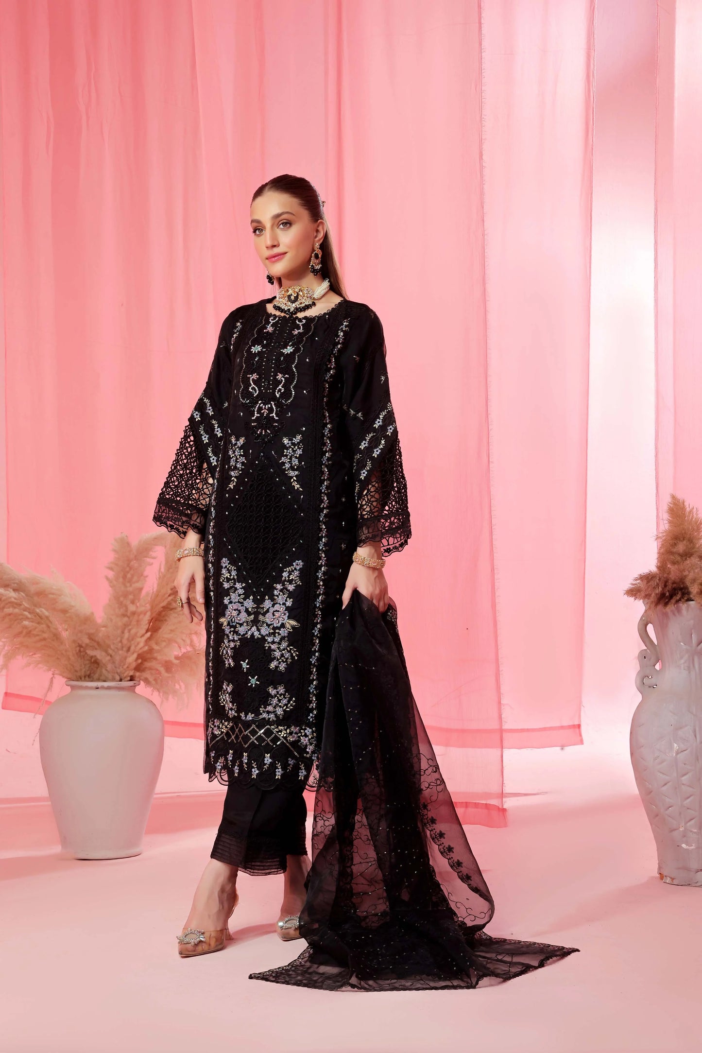 Noori By Guzel Embroidered Organza Stitched 3pcs