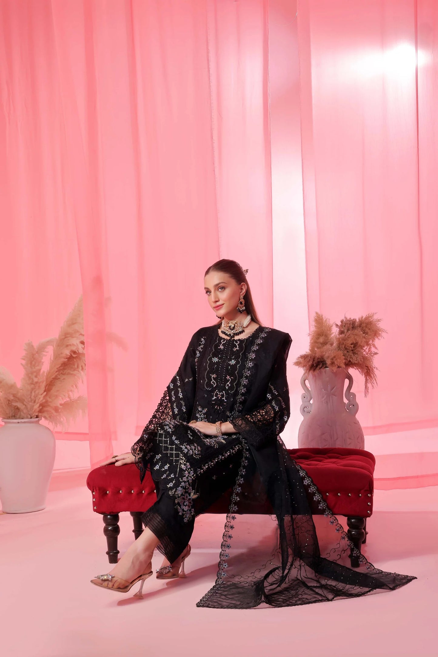 Noori By Guzel Embroidered Organza Stitched 3pcs