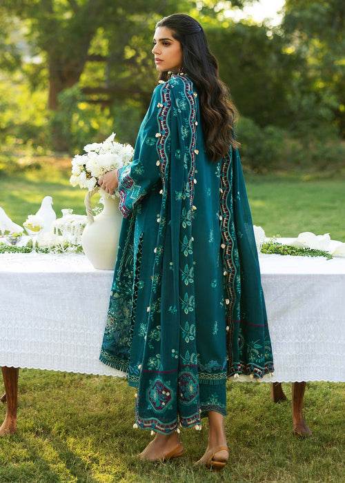 Siraa By Sadaf Fawad Khan Luxury Embroidered Lawn'25 Unstitched 3pcs - Jotey