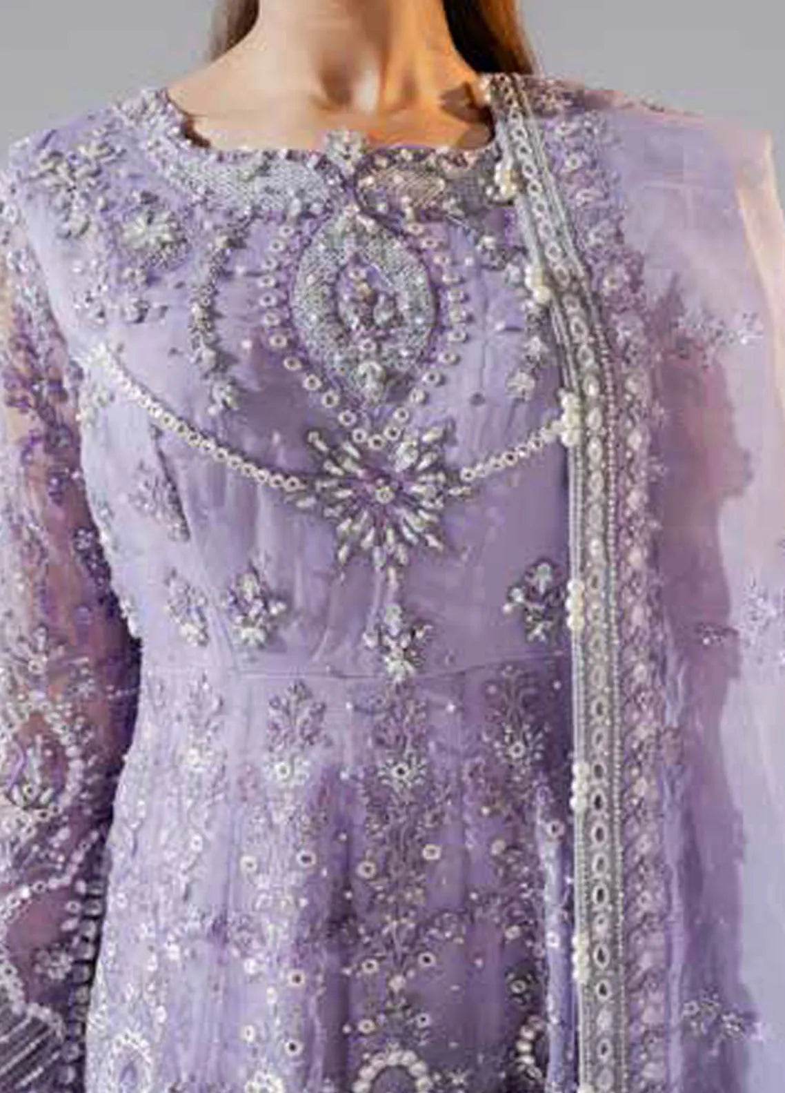 Zarez By Freesia Luxury Embroidered Unstitched 3pcs - Jotey