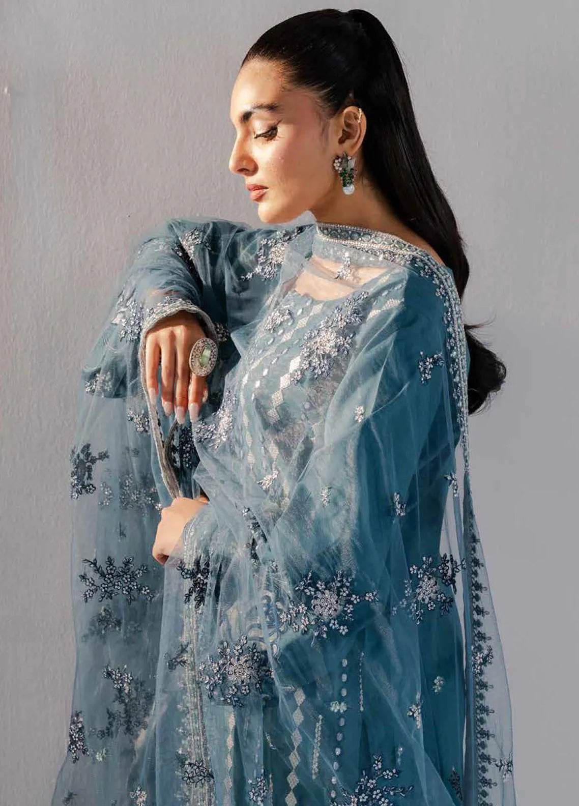 Zarez By Freesia Luxury Embroidered Unstitched 3pcs - Jotey