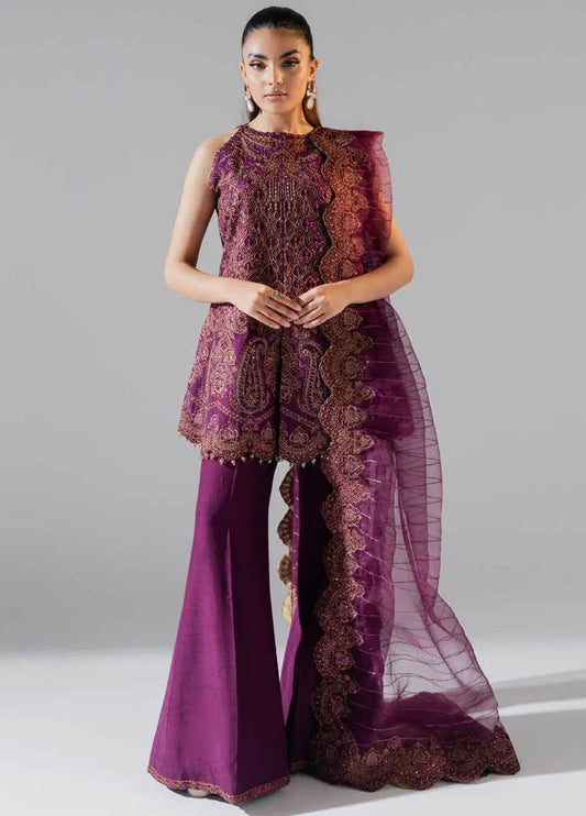 Zarez By Freesia Luxury Embroidered Unstitched 3pcs - Jotey