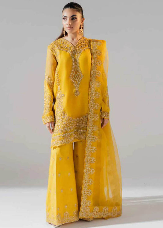Zarez By Freesia Luxury Embroidered Unstitched 3pcs - Jotey