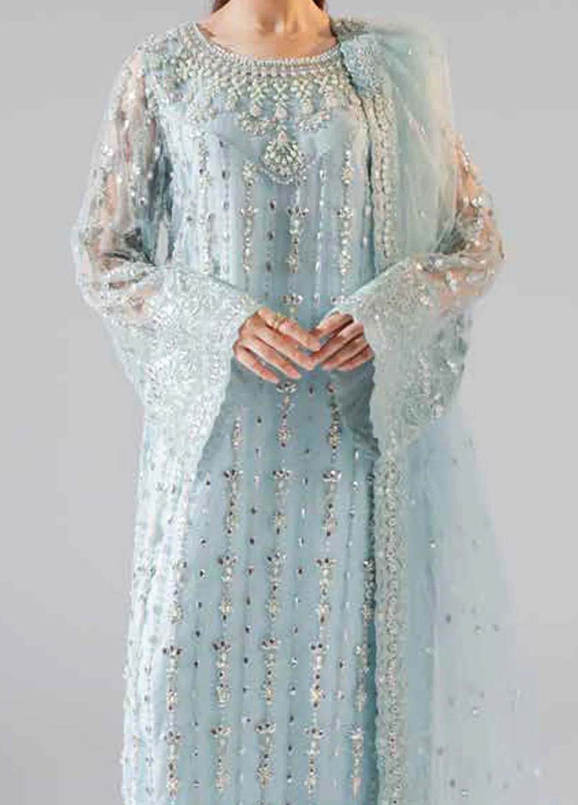 Zarez By Freesia Luxury Embroidered Unstitched 3pcs - Jotey