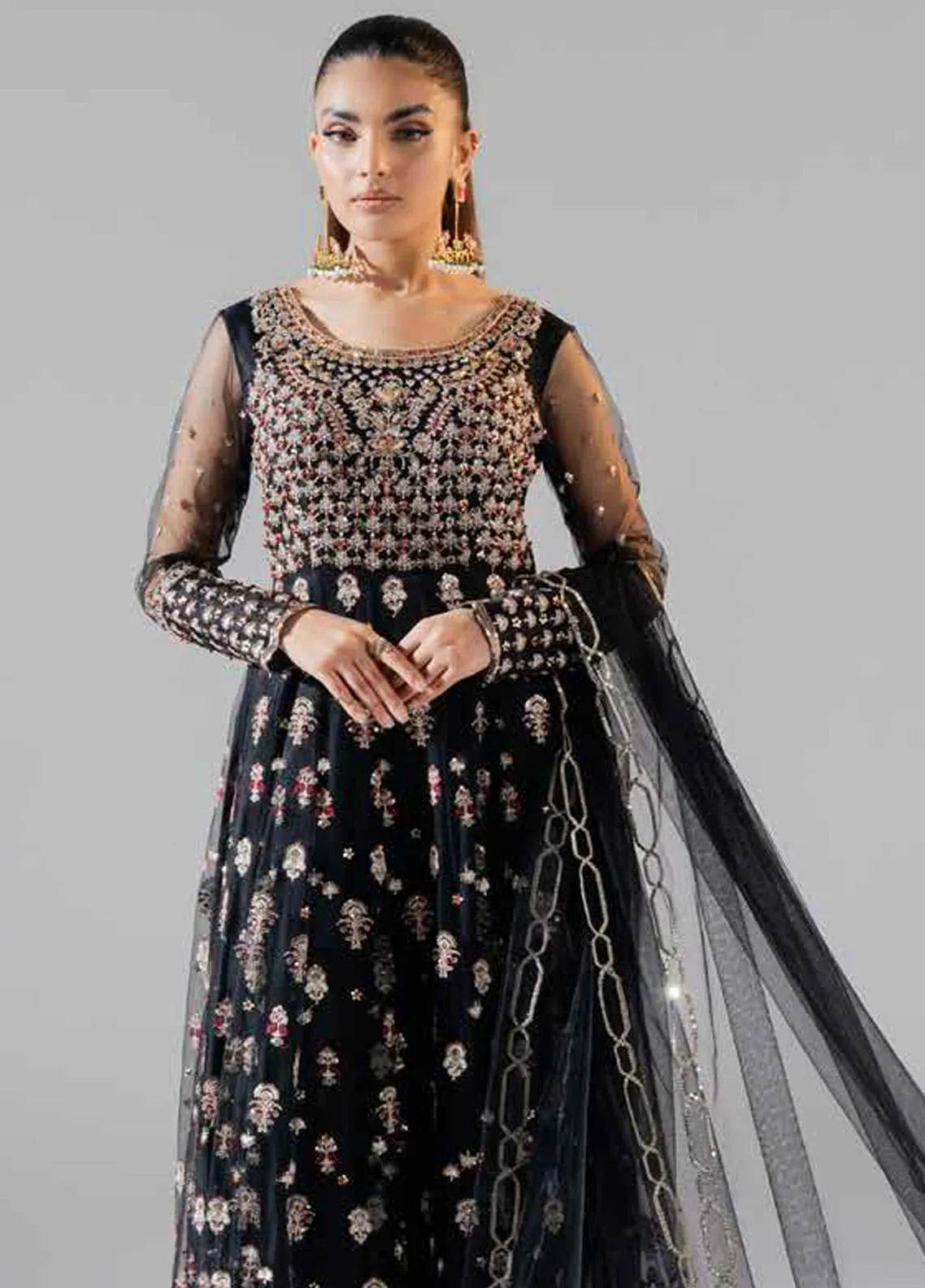 Zarez By Freesia Luxury Embroidered Unstitched 3pcs - Jotey